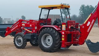 Mahindra Arjun 4x4 per jcb backoo #reels #agromachine #agriculture #jcb3dx #jcb3dxmachine