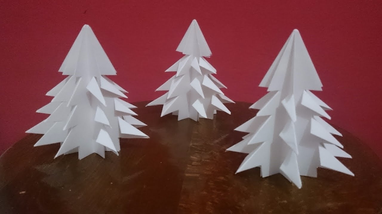How To Make A Paper Christmas Tree - DIY