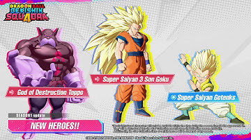DRAGON BALL GEKISHIN SQUADRA New Characters Reveal Trailer (SSJ3 Goku Toppo & SSJ Gotenks)