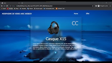 Tuto WebDev : Glassmorphisme