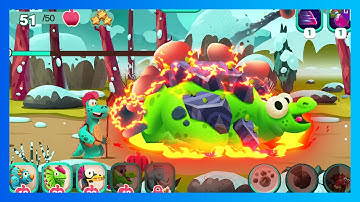 Dino Bash 2: Burn Caveman with Max Level Stego Fire