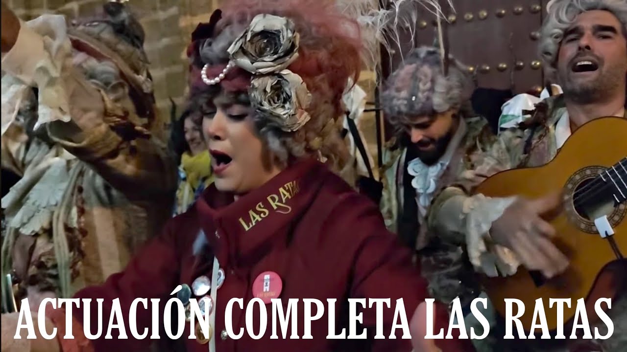 COMPARSA LAS RATAS I ACTUACIÓN COMPLETA CON ANTOLOGIA I IGLESIA LA PALMA (último pase de la semana)