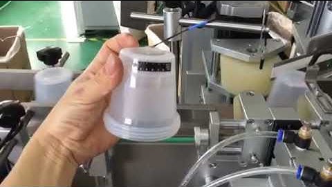 cone cup fix position labeling machine video-+8617852620306/phoebe@skiltmachinery.com