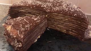 20 layer Chocolate Crepe Cake Recipe