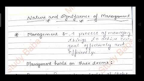 Chapter - 1 principles of business management | B.Com 1 year & class 12 |features&mainpoints part-1