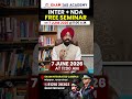 NDA + Intermediate Integrated Program 2026 | Open Seminar on June 7 | Ekam IAS Academy