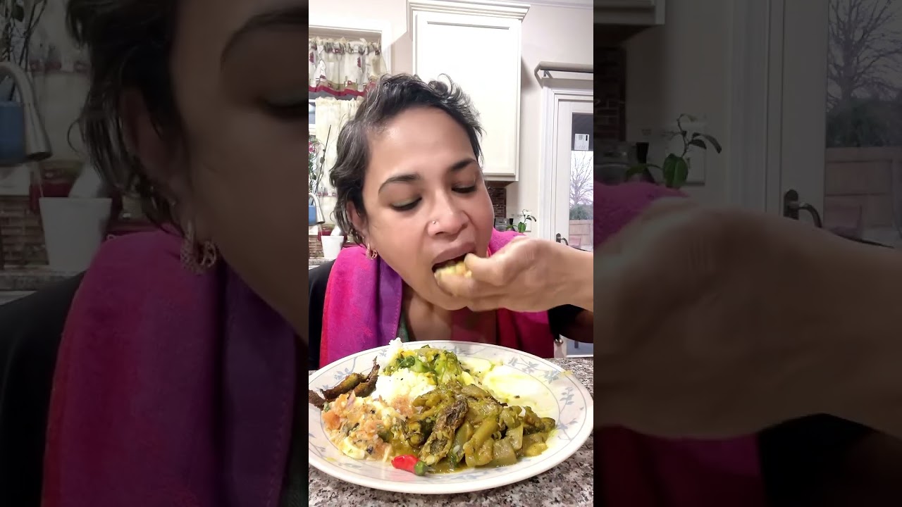 চিনি নোপোৱা মাছ আৰু ভোলৰ তৰকাৰীৰে ভাত সাঁজ