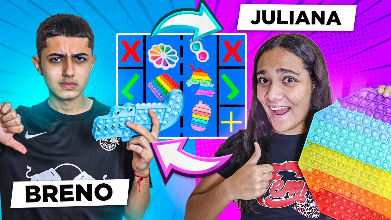 TROCA DE FIDGET TOYS COM O MEU PRIMO! - JULIANA BALTAR