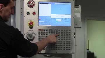 Turning on the Spindle on a HAAS Mill