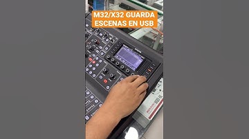 M32 / X32 COMO GUARDAR ESCENAS EN USB #curiososaudiopro #m32 #x32 #tipsdeaudio