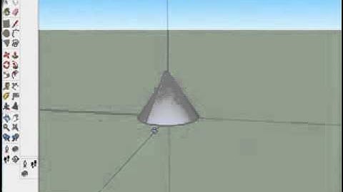 Surface Area of a Cone using Sketchup