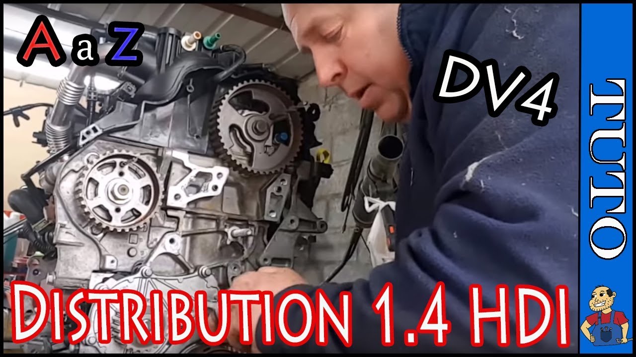 Remplacer la Distribution 1.4 hdi DV4 TD (8HZ,8HY) Peugeot - Citroën - DS -  Ford- Suzuki - Mini 