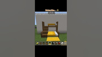 Minecraft Bunk Bed Design 🛏️ | Minecraft Tutorial | #minecraft #beddesign #tutorial #shorts #viral