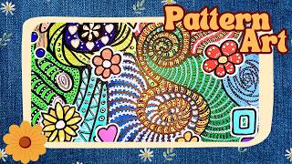 Whimsical Flow in Color – Bold Pattern Art & Intuitive Lines, No talking | Relax & Create