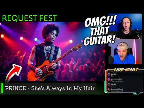OUR FIRST TIME HEARING PRINCE - She's Always In My Hair Live - REQUEST FEST