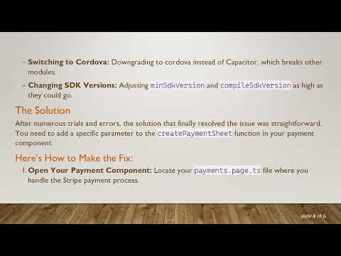 Resolving the Stripe Checkout Plugin Not Showing on Android Devices