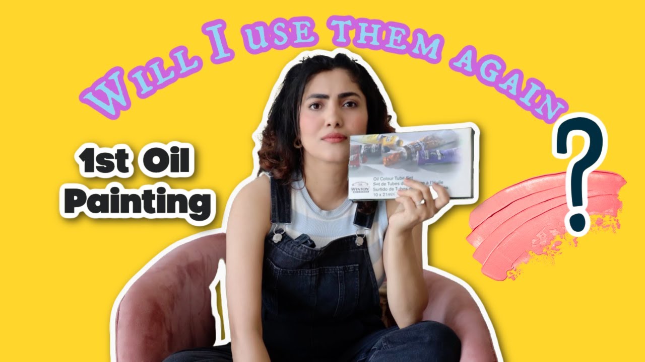I tried Oil Paints for the 1st time 🤞🏻 / #unexpected result 🙉 - YouTube