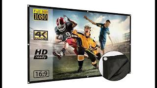 OWLENZ 120" Upgrated Projection Screen 16:9 4K Ultra HD Cinema Projection screenshot 5