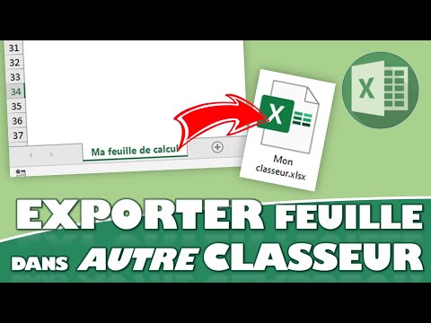 COMMENT EXPORTER UNE FEUILLE DANS UN CLASSEUR (OUVERT OU FERMÉ) SUR EXCEL ?