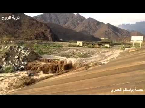 امطار المخواه سيول وادي ضيان