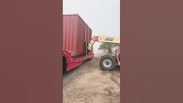 #shorts Hang on there, Container! Hold it fast old man JLG Telehandler!