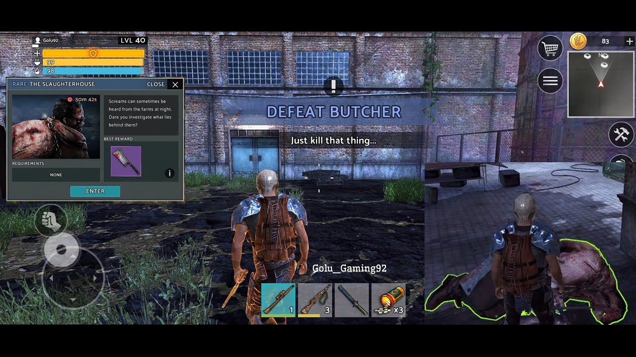 Tomorrow MMO Nuclear Quest | BUTCHER | Kill the Butcher | 