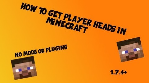 Minecraft Tutorial - How to get player heads 1.7.4+ (No mods needed)
