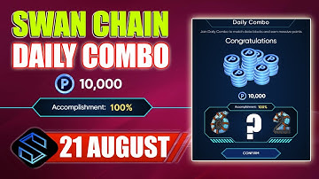 Swan Chain Daily Combo Today Code 21 August | Swan Chain Airdrop Combo Latest Update #Swandailycombo