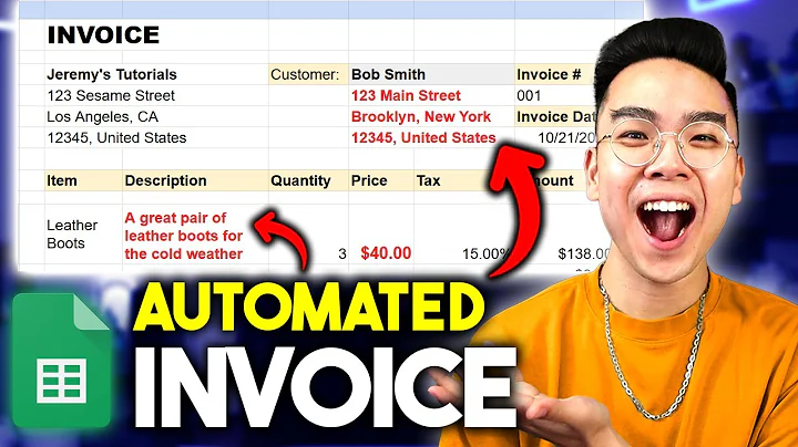 How to Create AUTOMATED INVOICES (Autofill) in Google Sheets! *TUTORIAL*