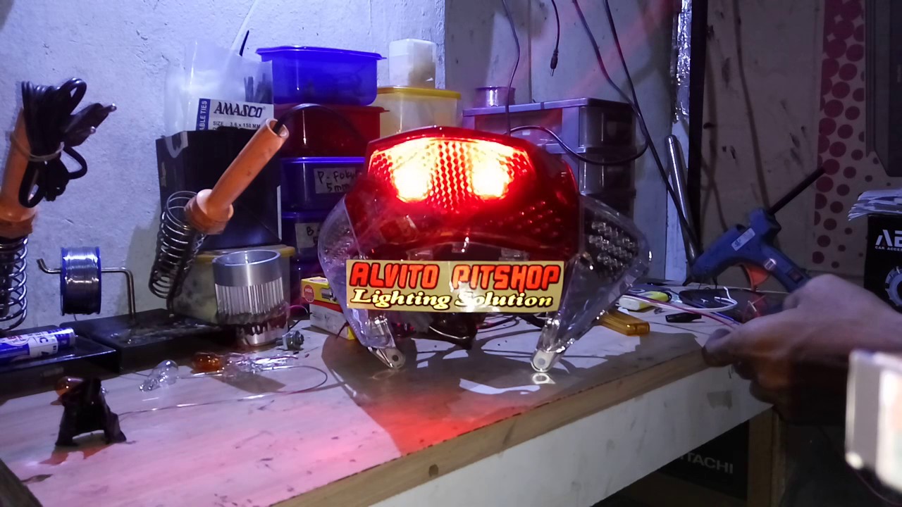 Custom Stoplamp Lampu Rem Vario 125 Old YouTube