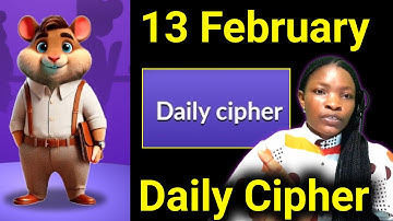13 February Hamster Kombat Daily Cipher Today - Hamster Verse Cipher Today.