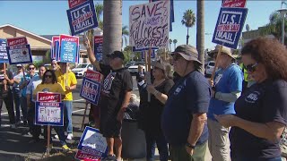 San Diego postal workers join national rally to protect USPS