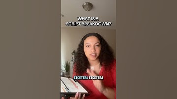 How to Break Down A Script