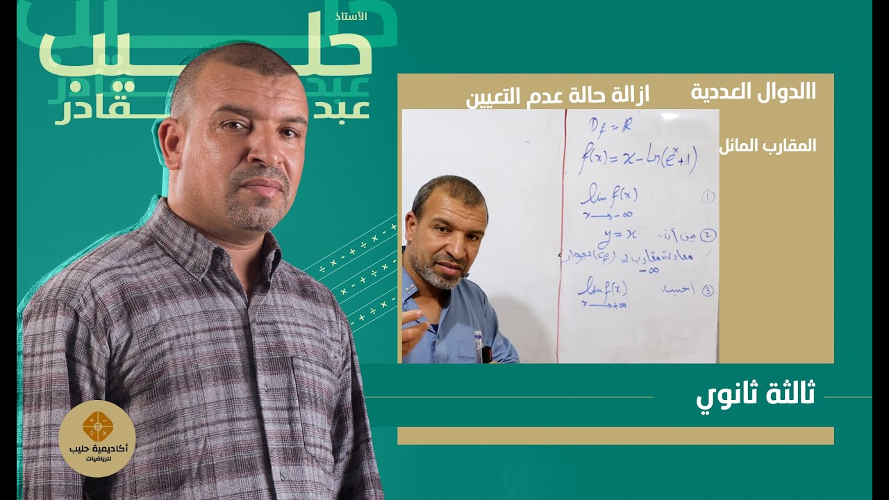 النهايات وازالة حالة  عدم التعيين في الدوال اللوغارتمية (3 ثانوي )