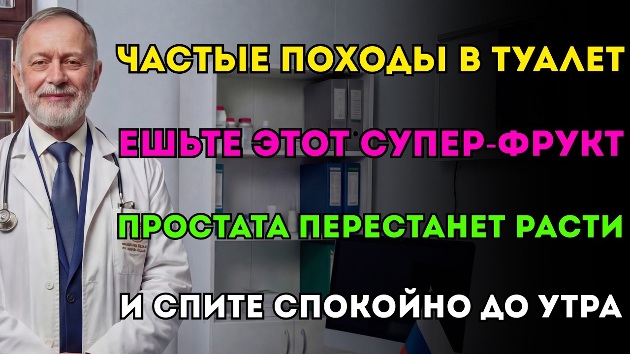 Часто в туалет ночью? Это не старость! Врач: ешьте этот фрукт, чтобы уменьшить простату!