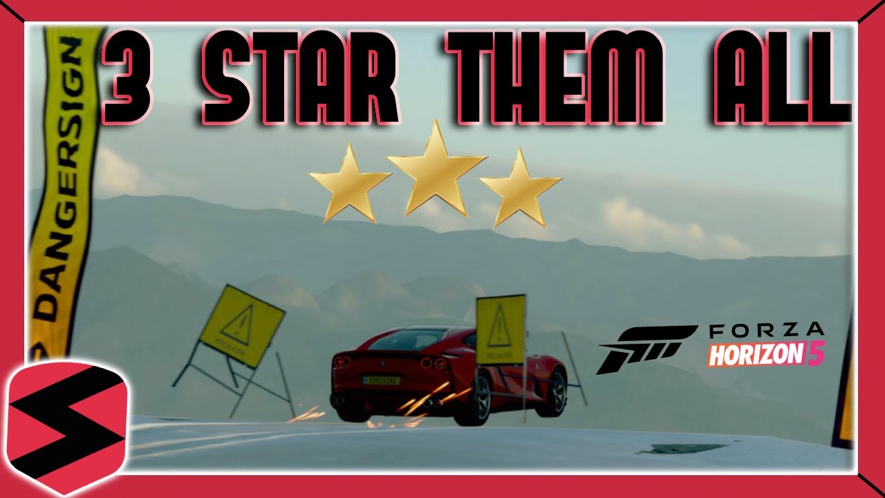 How to 3 STAR All 20 DANGER SIGNS | Forza Horizon 5