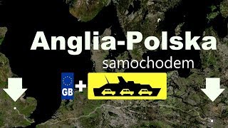 Anglia-Polska samochodem 2 - Trasa Northampton-Dover (Wielka Brytania + Przeprawa Promowa)