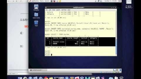 SQL语言基础 - 3 [LinuxCast视频教程]