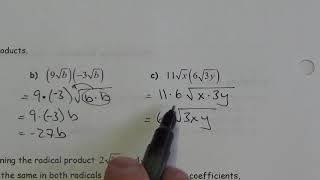 Math 20 2 Multiplying Radicals   Lesson