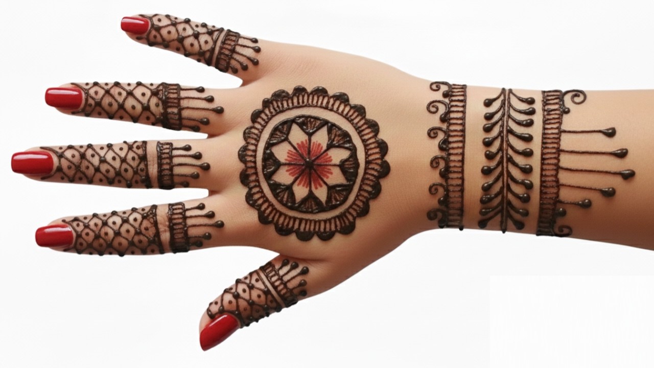 Arabic Mehndi Design | Back Hand Detailed Style
