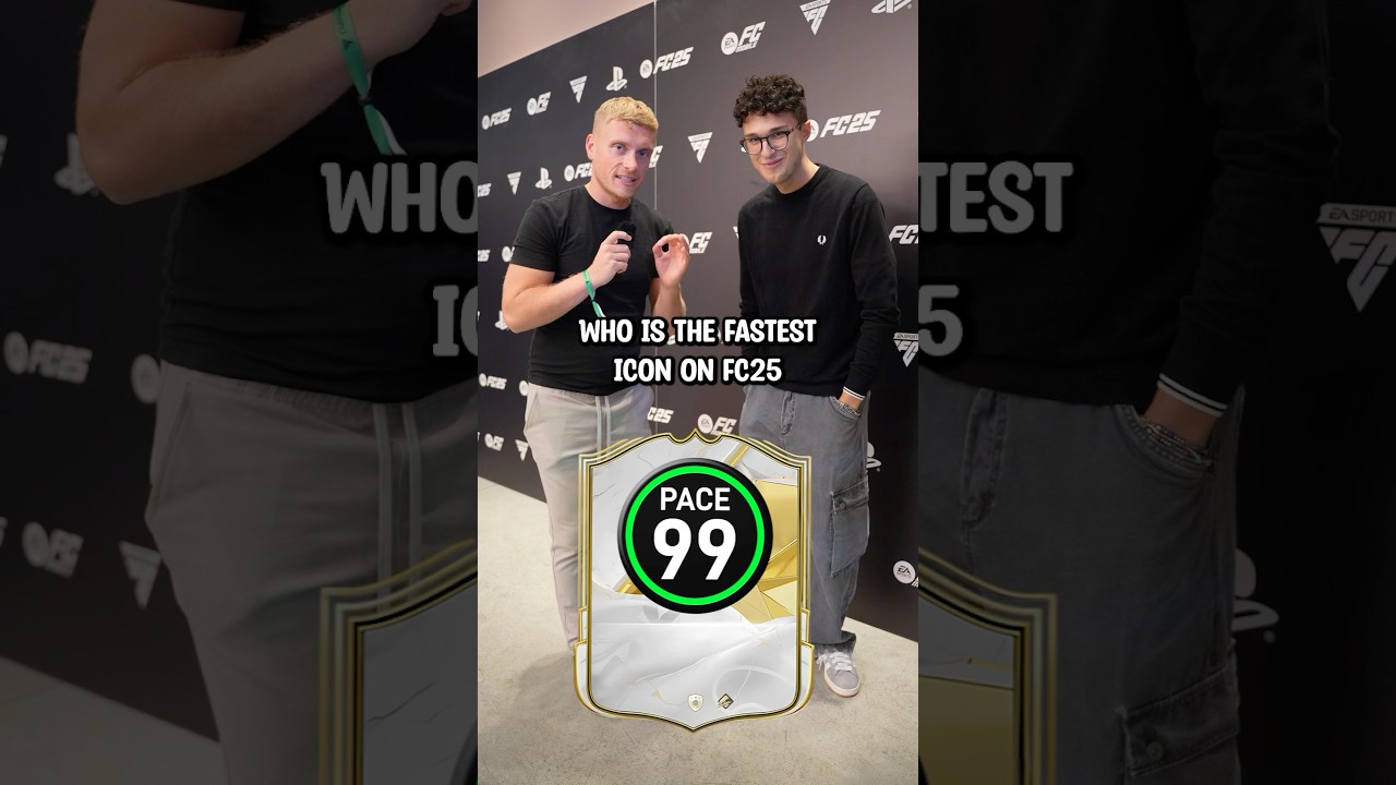 WHO IS THE FASTEST ICON ON EAFC 25? 🏃‍♂️