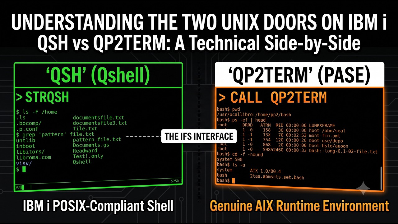 AS400 Has a Hidden Linux Shell — Here's How to Use It (PASE, QSH