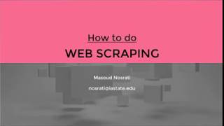 Scraping dynamic websites
