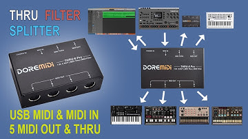 【DOREMiDi】How to Use MIDI THRU-6 Pro & MIDI Filter (THRU-6 Pro)