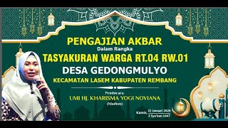 🔴LIVE || PENGAJIAN AKBAR BERSAMA USTADZAH HJ. KHARISMA YOGI NOVIANA - DS. GEDUNGMULYO KEC. LASEM