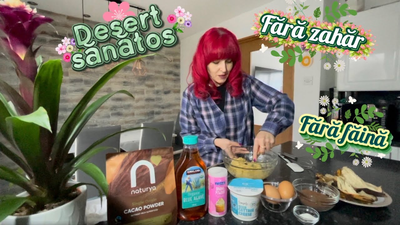 🍮 Desert proteic cu banane și cacao – gata în câteva minute prăjituri 🍰 