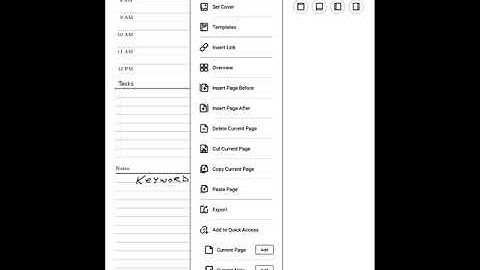 How to use a Supernote native daily planner page template