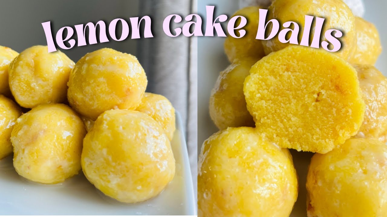Lemon Cake Balls Recipe Quick and Easy Cake Balls How To Make Lemon