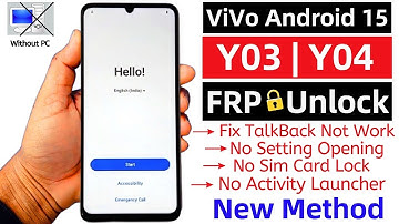 Vivo Y03/Y04 FRP Bypass Android 15 (2025) | No PC | No Activity Launcher | 100% Working Method!