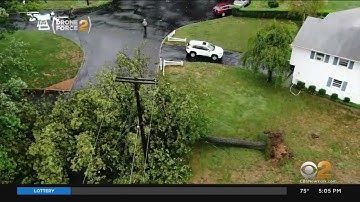 Tropical Storm Isaias Brings Down Trees, Causes A Mess In Morris County, New Jersey